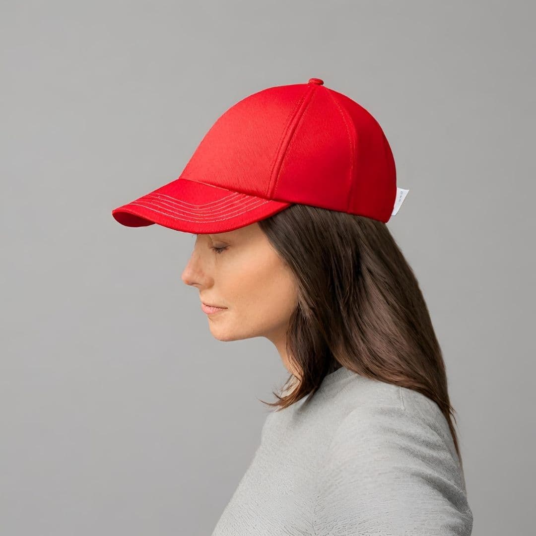 Classic Red Baseball Cap 2