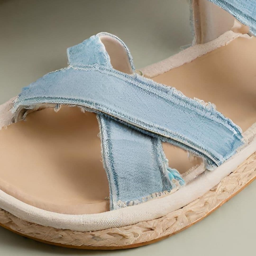 Chic Summer Denim Espadrille Sandals 3