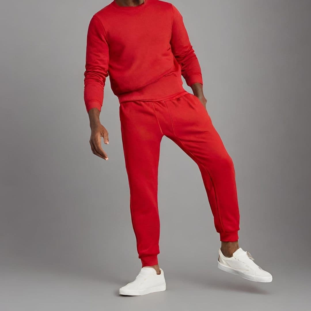 Classic Red Jogger Sweatpants 2