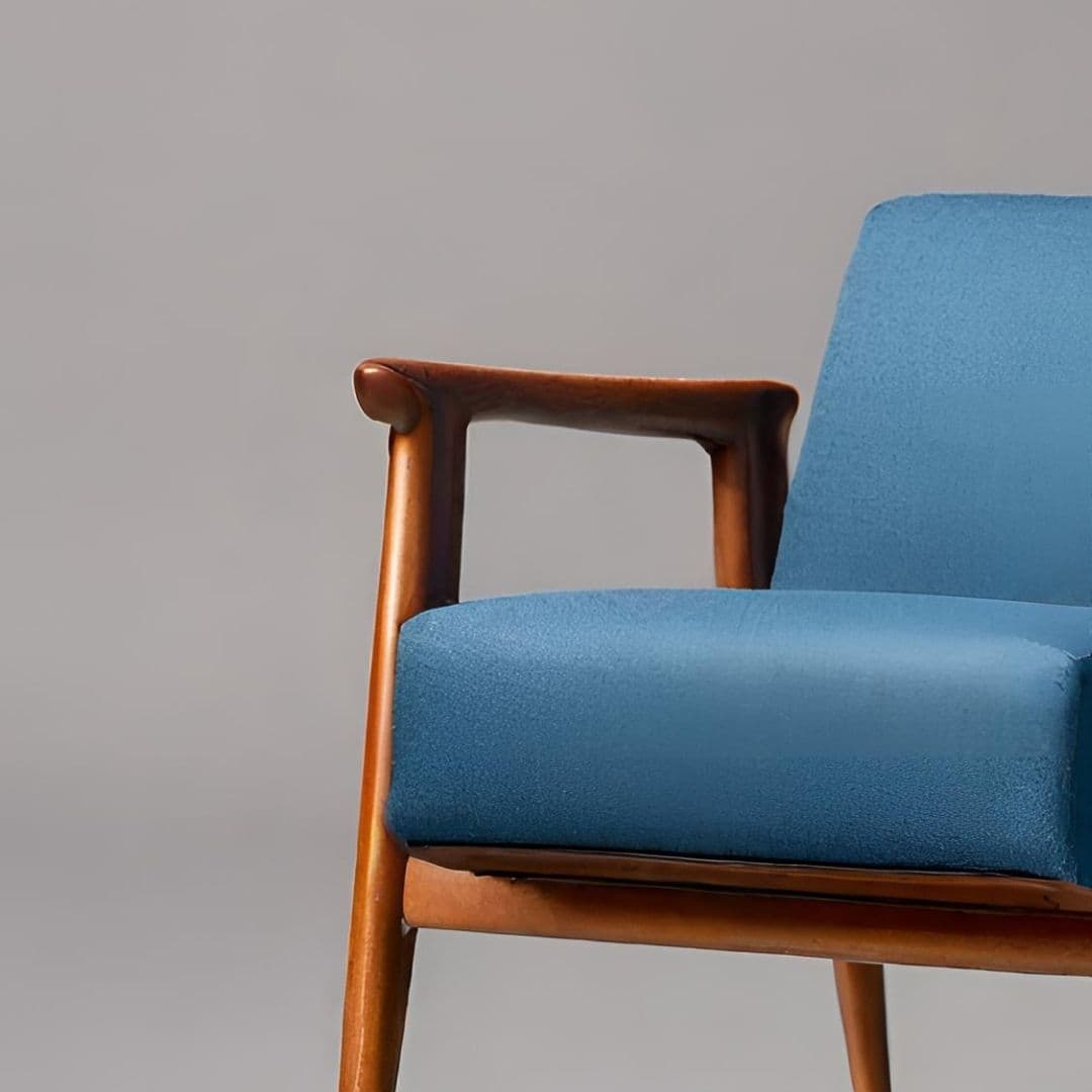 Modern Elegance Teal Armchair 2