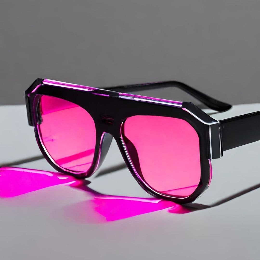 Trendy Pink-Tinted Sunglasses 2