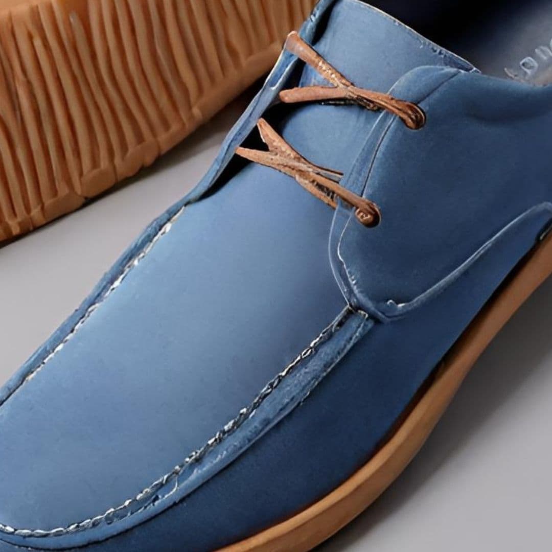 Classic Blue Suede Casual Shoes 2