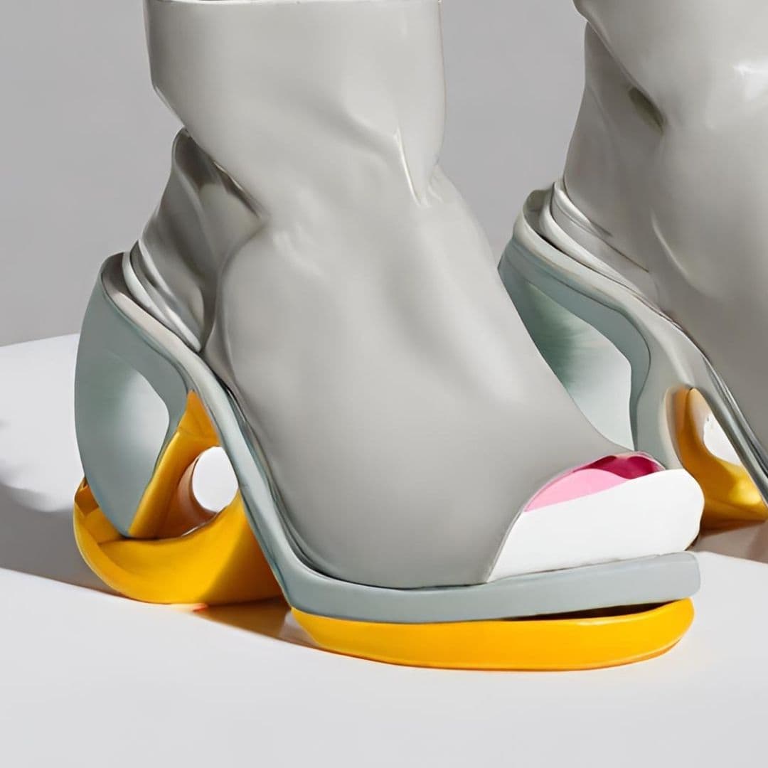 Futuristic Chic High-Heel Boots 2