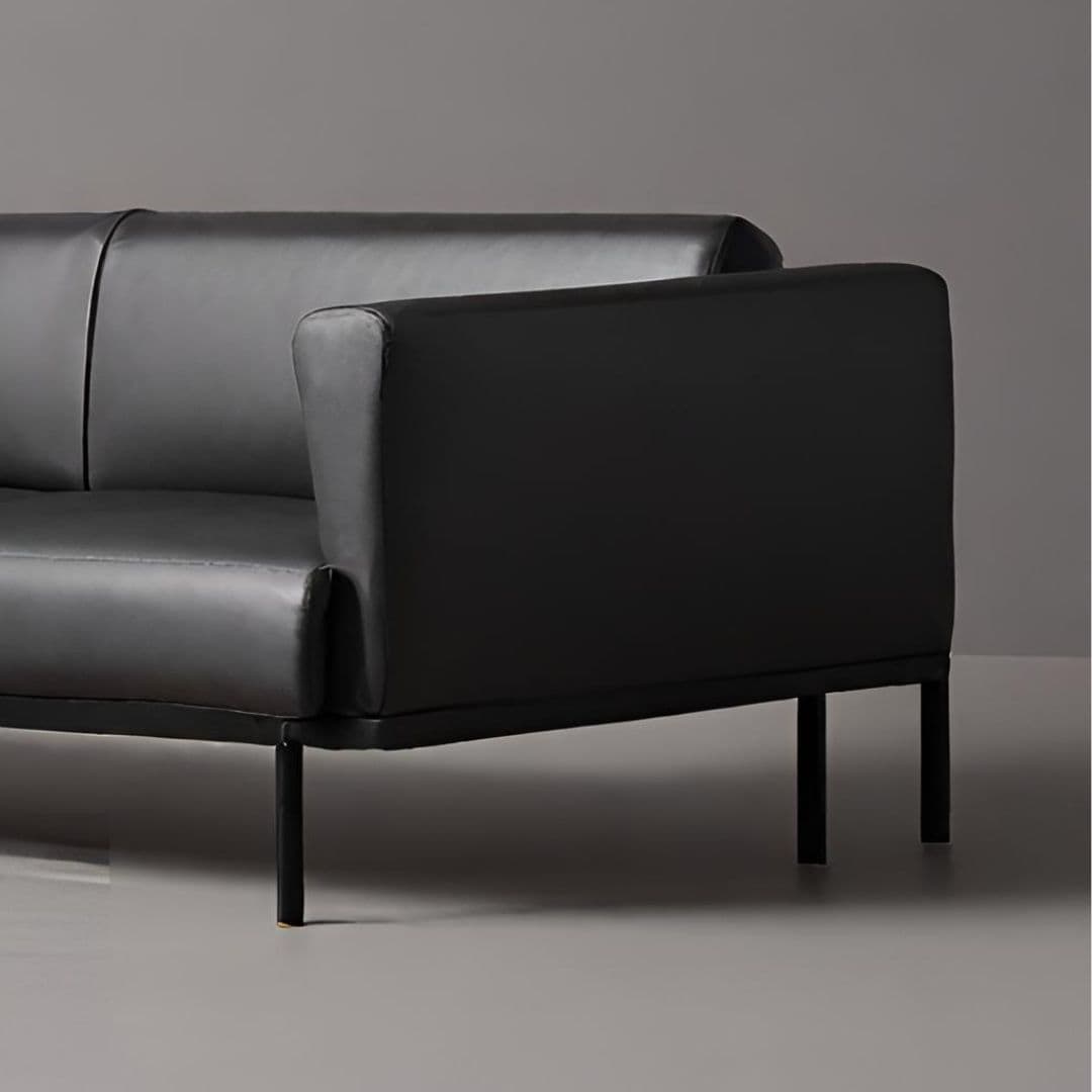 Sleek Modern Leather Sofa 2