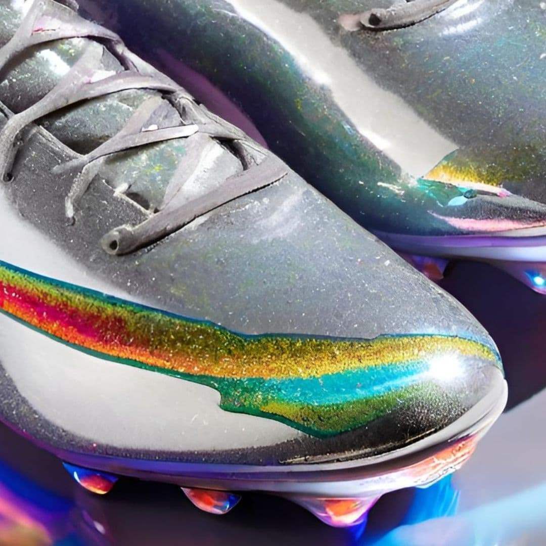 Futuristic Holographic Soccer Cleats 3